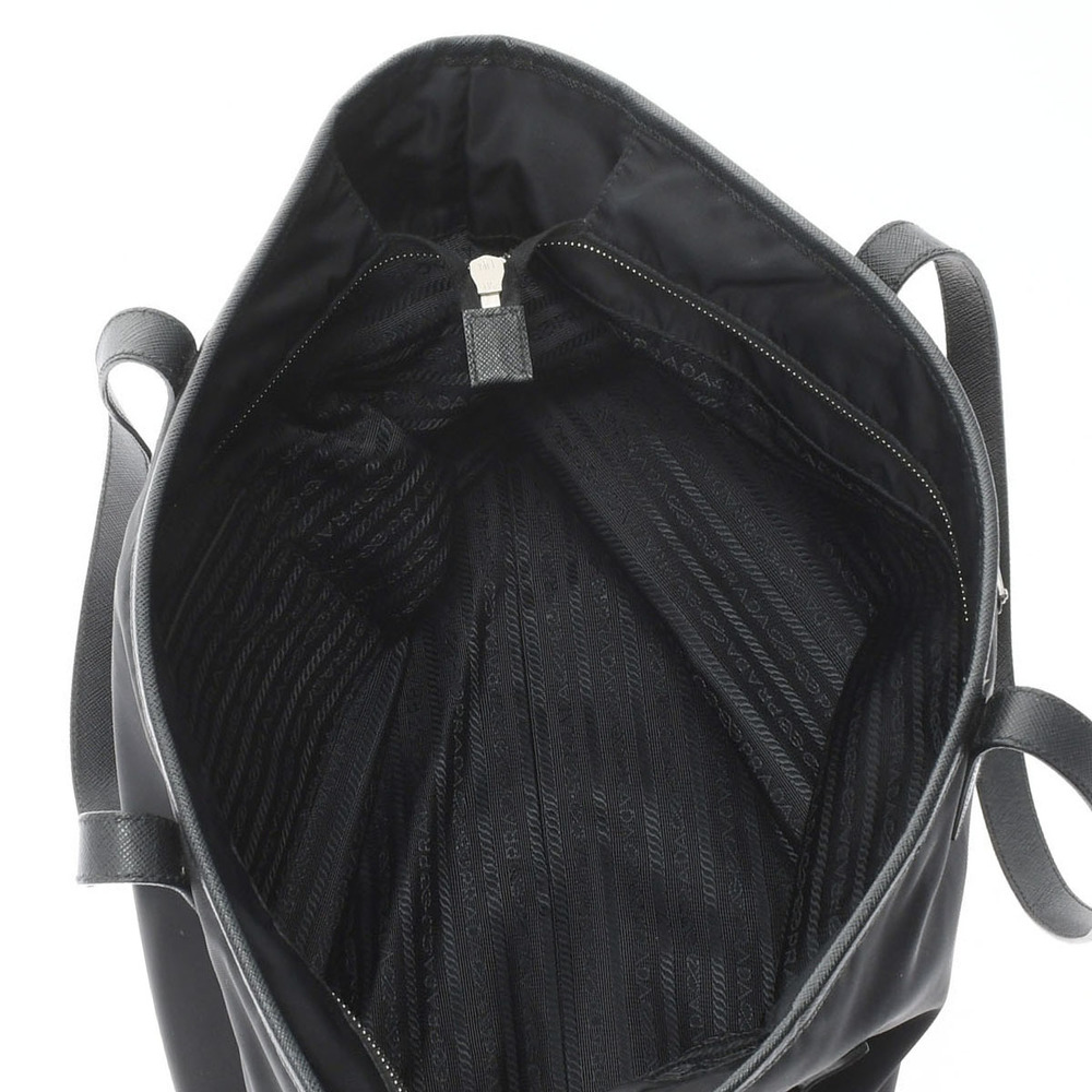 Prada Hardware Nylon Tote Bag Black Silver - Picture 9 of 10